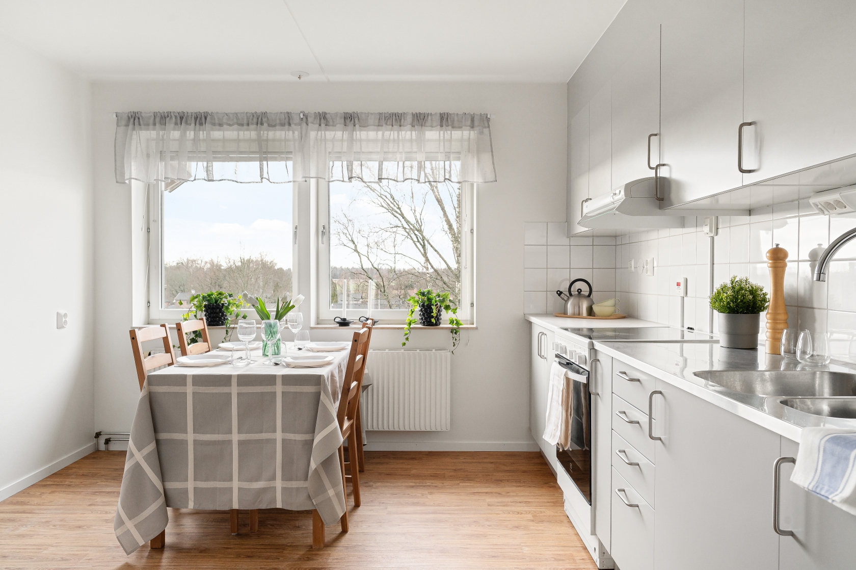 Kök med matplats