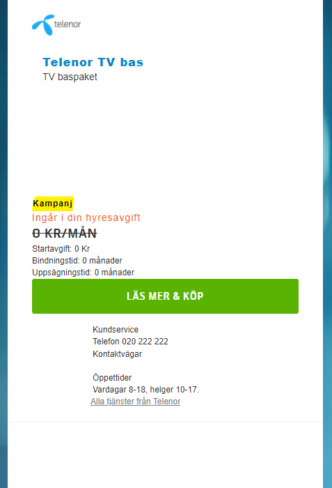 Skärmdump från Open Universe webbplats