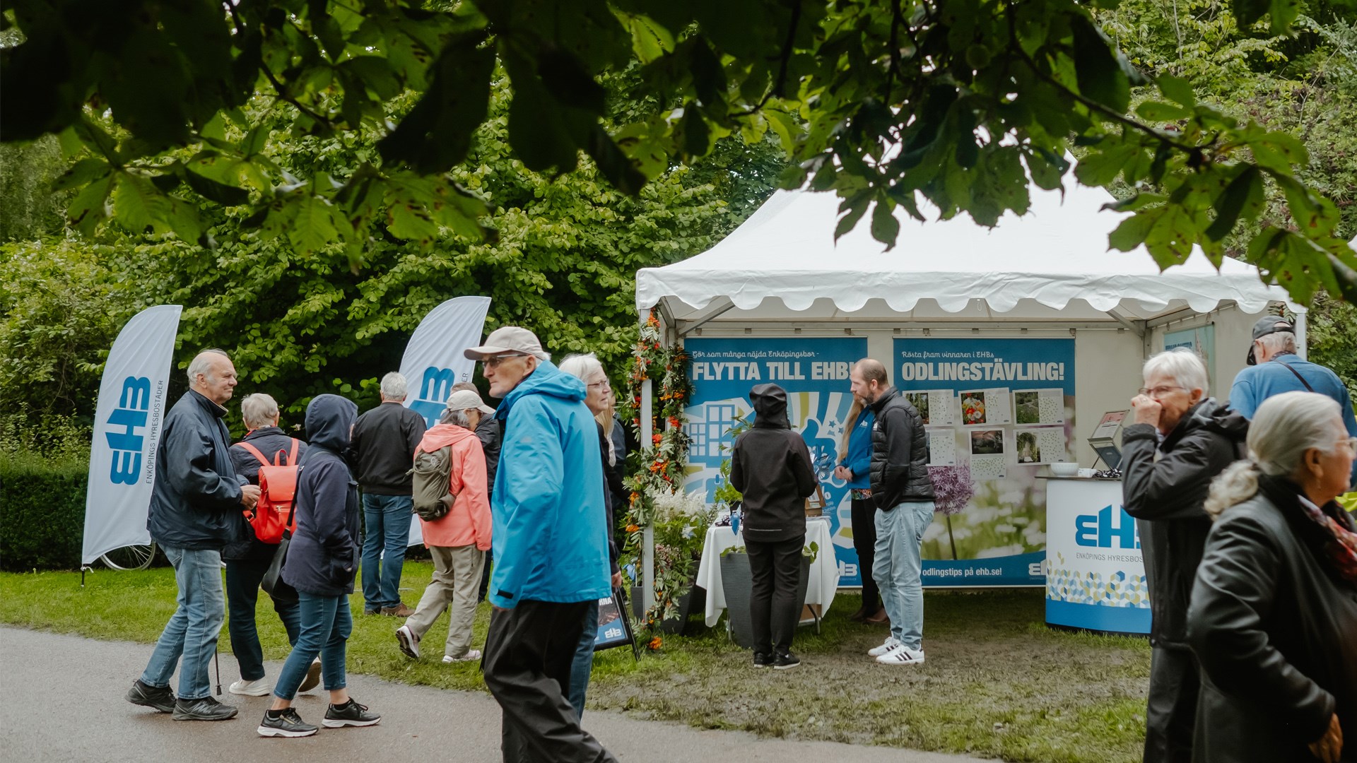 EHB:s tält på Trädgårdsdagen